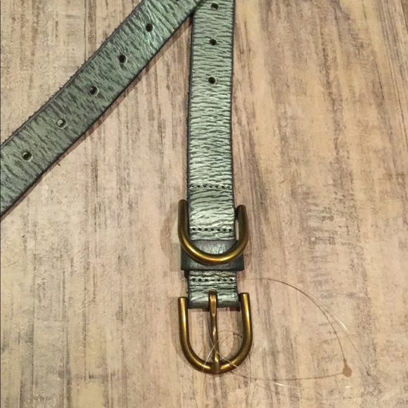 LAST ONE New Free People Denim Days Double Buckle Belt - Picture 6 of 7